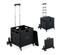 Relaxdays Climbing Shopping Cart on 8 Wheels