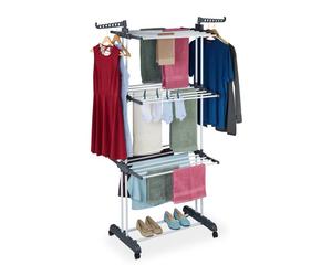 Relaxdays Clothes Airer with Wheels