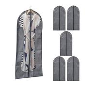 Relaxdays Clothes Cover Set of 6 135 x 60 cm XL