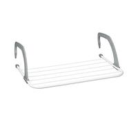 Relaxdays Clothes Drying Rack - Hanging Radiator and Balcony Drying Rack, Small Size, 3m Large Drying Capacity, White, 50cm Length