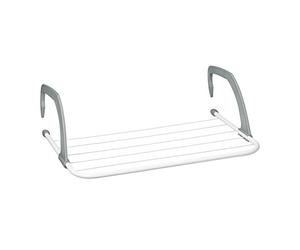 Relaxdays Clothes Drying Rack - Hanging Radiator and Balcony Drying Rack, Small Size, 3m Large Drying Capacity, White, 50cm Length