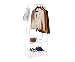 Relaxdays Clothes Rail With 2 Shelves