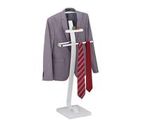 Valet stand Clothes Butler White Silent Valet Clothes Rack Modern Weighted Base