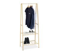 Relaxdays Coat rack 2 shelves SANDRA