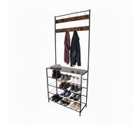Relaxdays Coat rack with shoe rack
