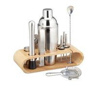 Relaxdays Cocktail Set 11-Piece Stainless Steel
