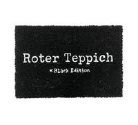 Relaxdays Coconut Doormat Non-Slip Weatherproof Indoor & Outdoor 60x40 cm Black