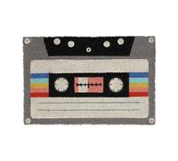 Relaxdays Coconut Doormat, Non-Slip, Welcome Mat, Cassette Design, Indoor & Outdoor, Retro, 1.5 x 60 x 40 cm, Colourful, Coco