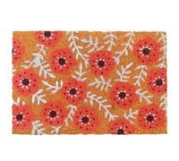 Relaxdays Coconut Doormat, Plants, 60x40 cm