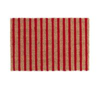 Relaxdays Coconut doormat red stripes