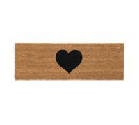 Relaxdays Coconut Doormat with Heart Print