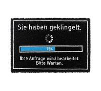 Relaxdays Coconut mat with saying, 60 x 40 cm