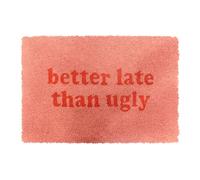 Relaxdays Coconut mat with saying, 60 x 40 cm