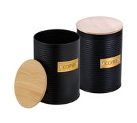 Relaxdays Coffee caddy with bamboo lid