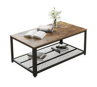 Relaxdays Coffee table w/ wire shelf
