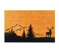 Relaxdays Coir doormat with motif, 60x40 cm