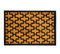 Relaxdays Coir & PVC doormat, 60 x 40 cm