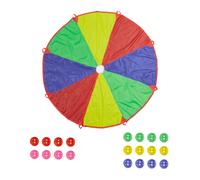 Relaxdays Colourful Play Parachute with Balls