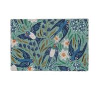 Relaxdays Colourful swallows coir door doormat