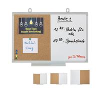 Relaxdays Combo Pinboard & Magnetic Board
