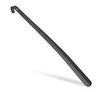 Relaxdays Comfy Metal Shoehorn, Sturdy, 60cm Long, Large Shoe Horn, Hanging, With Handle, Black