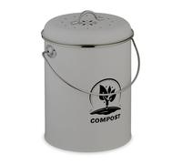 Relaxdays Compost Bin with Odour Filter 5.5 Litres