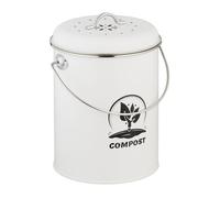 Relaxdays Compost Bin with Odour Filter 5.5 Litres