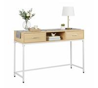 Relaxdays Console table with 2 drawers and shelf