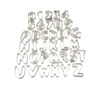 Relaxdays Cookie Cutter Set with Numbers & Letters
