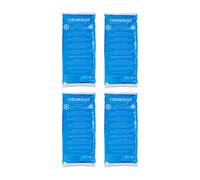 Relaxdays Cooling Pads, Set of 8, hot and Cold compresses, 12 x 29 cm, Blue