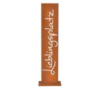Relaxdays Corten steel garden sign