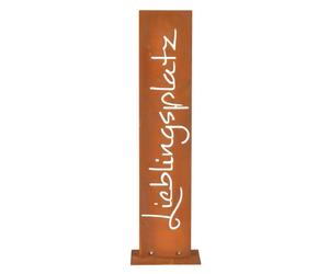 Relaxdays Corten steel garden sign