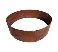 Relaxdays Corten Steel Planting Ring, Tree Ring Rust Finish, Round Garden Bed, Lawn Edging, 20 x 70 cm, Brown