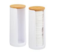 Relaxdays Cotton Pad Dispenser Set of 2
