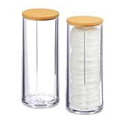 Relaxdays Cotton Pad Dispenser Set of 2