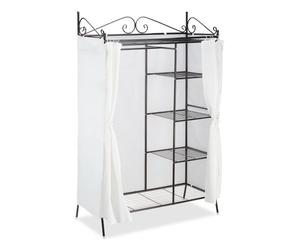 Relaxdays COUNTRY Metal Wardrobe with Fabric Cover