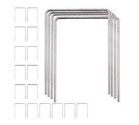 Relaxdays Goals, Set of 20, Game, Outdoor Croquet Arches in U-Shape, Children and Adults, Steel, Silver, 100%, 20er Set