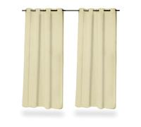 Relaxdays Set of 2 Opaque Curtains