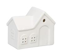 Relaxdays Cute Ceramic House as Candle Cover