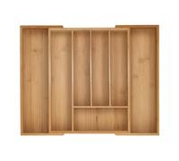 Relaxdays Extendable Bamboo Cutlery Tray