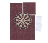 Relaxdays Dartboard surround, 6-piece felt