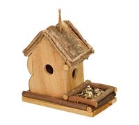 Relaxdays Decor Bird House with Feeding Station