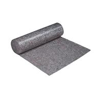 Relaxdays Decorating Protection Fleece Roll, 1 m x 50 m = 50m², Non-Slip, Water-Resistant, 270g/m², Painting, in Grey