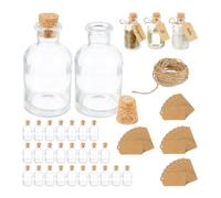 Relaxdays Decorative Bottle Set with Cork