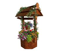 Relaxdays Decorative fir-wood fountain