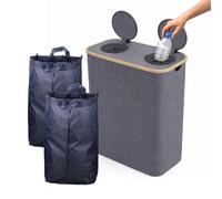 Relaxdays Deposit bottle recycling bin, 2 sections