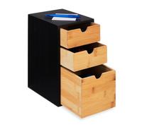 Relaxdays Desk Drawer with 3 Compartments