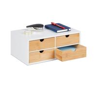 Relaxdays Desk Organiser 4 Drawers