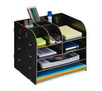 Relaxdays Desk Organiser with 10 Compartments