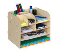 Relaxdays Desk Organiser with 10 Compartments